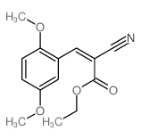 ethyl 2-cyano-3-(2,5-dimethoxyphenyl)prop-2-enoate Structure