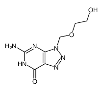 5-amino-3,6-dihydro-3-<(2-hydroxyethoxy)methyl>-7H-1,2,3-triazolo<4,5-d>pyrimidin-7-one Structure