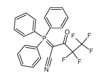 4,4,5,5,5-pentafluoro-3-oxo-2-(triphenyl-l5-phosphanylidene)pentanenitrile Structure
