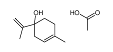 acetic acid,4-methyl-1-prop-1-en-2-ylcyclohex-3-en-1-ol结构式