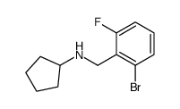 N-Cyclopentyl 2-bromo-6-fluorobenzylamine结构式