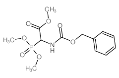 Methyl 2-(benzyloxycarbonylamino)-2-dimethoxyphosphoryl-acetate Structure