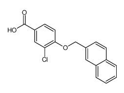3-chloro-4-(naphthalen-2-ylmethoxy)benzoic acid结构式