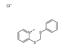 1-methyl-2-(phenylsulfanylmethylsulfanyl)pyridin-1-ium,chloride Structure