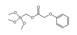 (trimethoxysilyl)methyl phenoxyacetate Structure