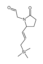 2-(2-oxo-5-(3-(trimethylsilyl)prop-1-en-1-yl)pyrrolidin-1-yl)acetaldehyde Structure