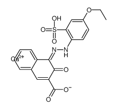 calcium 4-[(4-ethoxy-2-sulphonatophenyl)azo]-3-hydroxy-2-naphthoate Structure