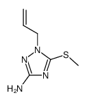 1-allyl-5-(methylthio)-1H-1,2,4-triazol-3-amine Structure