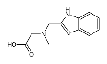 [(1H-苯并咪唑-2-甲基)-甲基-氨基]-乙酸结构式