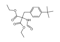 (4-tert-butyl-benzyl)-formamidomalonic acid diethyl ester Structure