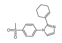 2-(cyclohexen-1-yl)-1-(4-methylsulfonylphenyl)imidazole结构式