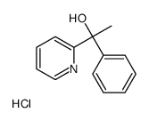 1-phenyl-1-pyridin-2-ylethanol,hydrochloride Structure