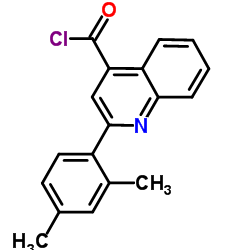 2-(2,4-Dimethylphenyl)-4-quinolinecarbonyl chloride结构式