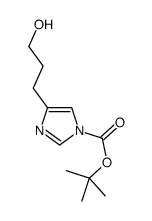 4-(3-羟基丙基)-1H-咪唑-1-羧酸叔丁酯结构式