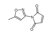 1-(5-methyl-1,2-oxazol-3-yl)pyrrole-2,5-dione结构式