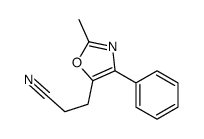 3-(2-methyl-4-phenyl-1,3-oxazol-5-yl)propanenitrile Structure