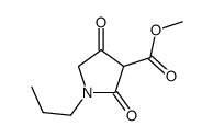 methyl 2,4-dioxo-1-propylpyrrolidine-3-carboxylate Structure