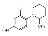 3-氯-4-(2-甲基-1-哌啶基)苯胺结构式
