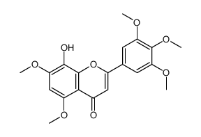 8-hydroxy-5,7-dimethoxy-2-(3,4,5-trimethoxyphenyl)-4H-chromen-4-one Structure