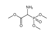 Acetic acid, amino(dimethoxyphosphinyl)-, methyl ester Structure