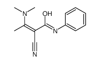 2-cyano-3-(dimethylamino)-N-phenylbut-2-enamide Structure