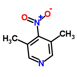 3,5-二甲基-4-硝基吡啶结构式