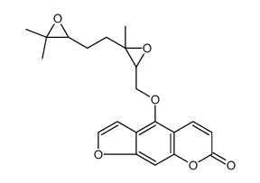 7H-Furo[3,2-g][1]benzopyran-7-one, 4-[[3-[2-(3,3-dimethyloxiranyl)ethyl]-3-methyloxiranyl]methoxy]结构式