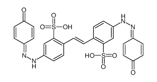 4,4'-bis[(4-hydroxyphenyl)azo]stilbene-2,2'-disulphonic acid结构式