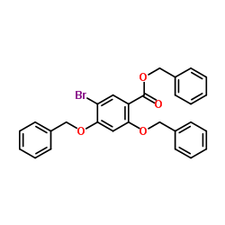 Benzyl 2,4-bis(benzyloxy)-5-bromobenzoate结构式