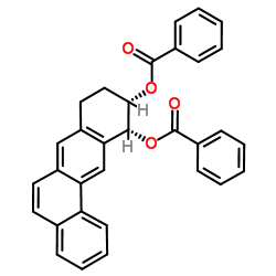 (10S,11R)-8,9,10,11-Tetrahydrotetraphene-10,11-diyl dibenzoate结构式