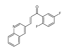 1-(2,5-difluorophenyl)-3-quinolin-3-ylprop-2-en-1-one结构式