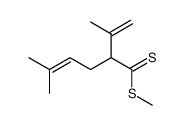 isopropenyl-2 methyl-5 hexene-4 dithioate de methyle Structure