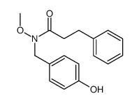 N-[(4-hydroxyphenyl)methyl]-N-methoxy-3-phenylpropanamide Structure