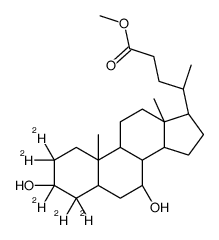 Ursodeoxycholic Acid-d5 Methyl Ester结构式