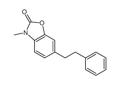 3-methyl-6-(2-phenylethyl)-1,3-benzoxazol-2-one Structure