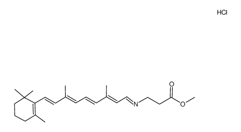 methyl N-retinylidene-β-aminopropionate hydrochloride结构式