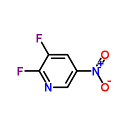 2,3-二氟-5-硝基吡啶结构式