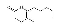3,4-dihydro-5-methyl-6-pentyl-2H-pyran-2-one Structure