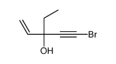 5-bromo-3-ethylpent-1-en-4-yn-3-ol结构式