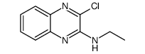 3-氯-N-乙基-2-氨基喹喔啉结构式