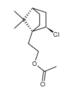 (1R)-1-(2-acetoxy-ethyl)-2endo-chloro-7,7-dimethyl-norbornane结构式