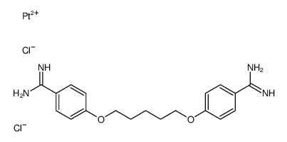 platinum(II) pentamidine Structure
