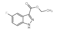 5-Fluoro-1H-indazole-3-carboxylic acid ethyl ester Structure