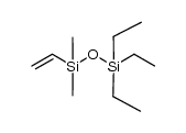 1,1,1-triethyl-3,3-dimethyl-3-vinyldisiloxane结构式