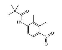 N-(2,3-二甲基-4-硝基苯基)-2,2-二甲基丙酰胺结构式