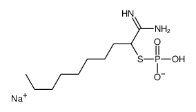 sodium,(1-amino-1-iminodecan-2-yl)sulfanyl-hydroxyphosphinate Structure