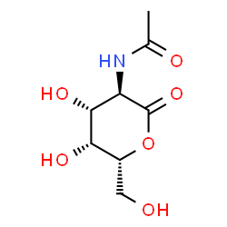 2-acetamido-2-deoxy-D-galactolactone Structure
