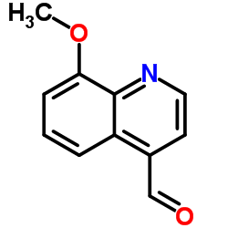 8-甲氧基喹啉-4-甲醛结构式