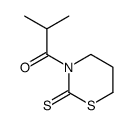 2-methyl-1-(2-sulfanylidene-1,3-thiazinan-3-yl)propan-1-one结构式