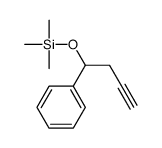 trimethyl(1-phenylbut-3-ynoxy)silane Structure